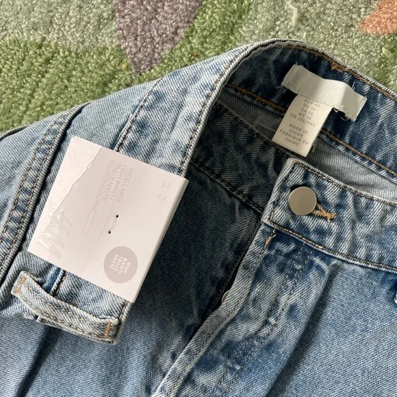 BNWT the TikTok Famous H&M Jeans! Loose Straight High Rise Jeans - Picture 5 of 6